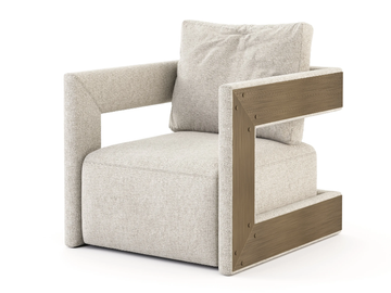 HIS - Upholstered velvet armchair with armrests by Stylish Club - view 2